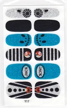 Y5017 DIY Nail Wraps Stickers Polish Full Self Adhesive Foils Decoration Art Decals Smile
