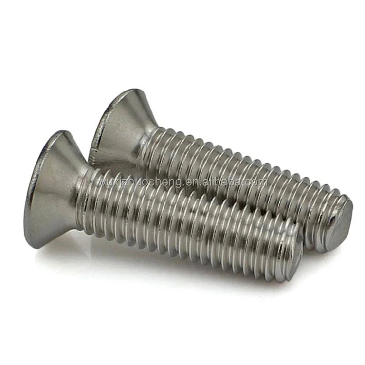 gold supplier stainless steel m7 countersunk head screw csk  flat head machine screw price