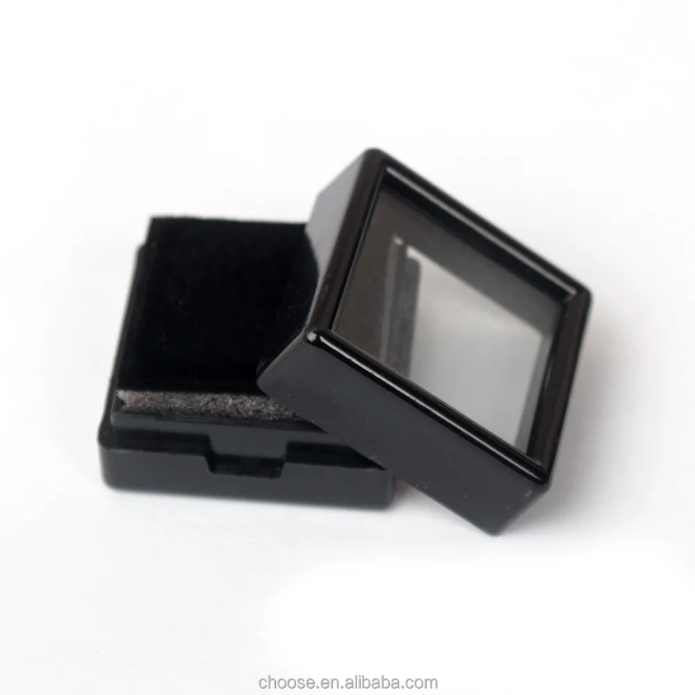 
Wholesale Small Acrylic loose diamond stone gem display box 3*3*1.6 cm 1 pack 35 pcs 