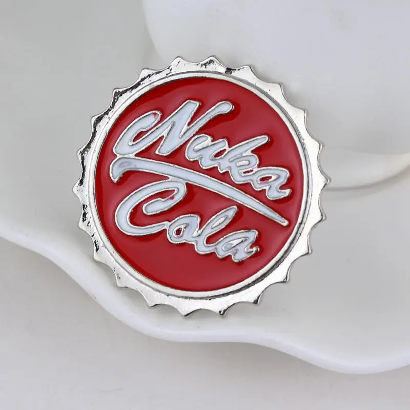 Game Fallout 4 Nuka Cola Enamel Brooches  Pin