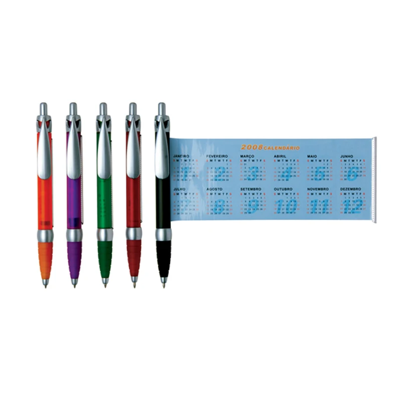 Gift pen promotional custom printing banner ball pen with pull out paper