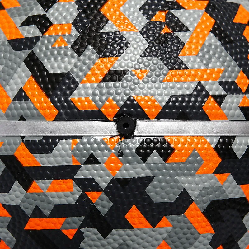 China Custom Logo Size 5 6 7 Vibrant Colorful Outdoor Sports Goods Rubber Basketball Ball In Bulk