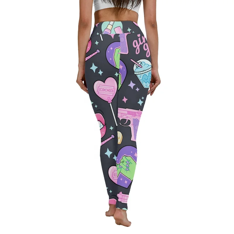 Woman Yoga Pants Wholesale Professional Apparel Manufacturers Active Wear Sweet Girl Running Sports Gym Leggings