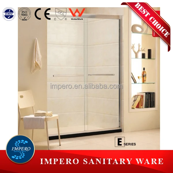 New design modern sliding tempered glass corner shower cabins and price