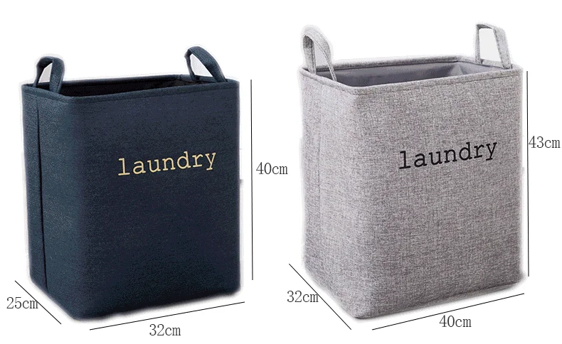 Высокий складной мешок для стирки QJMAX, ручки, водонепроницаемая портативная корзина для стирки, складной мешок для одежды, складная корзина для стирки из ткани