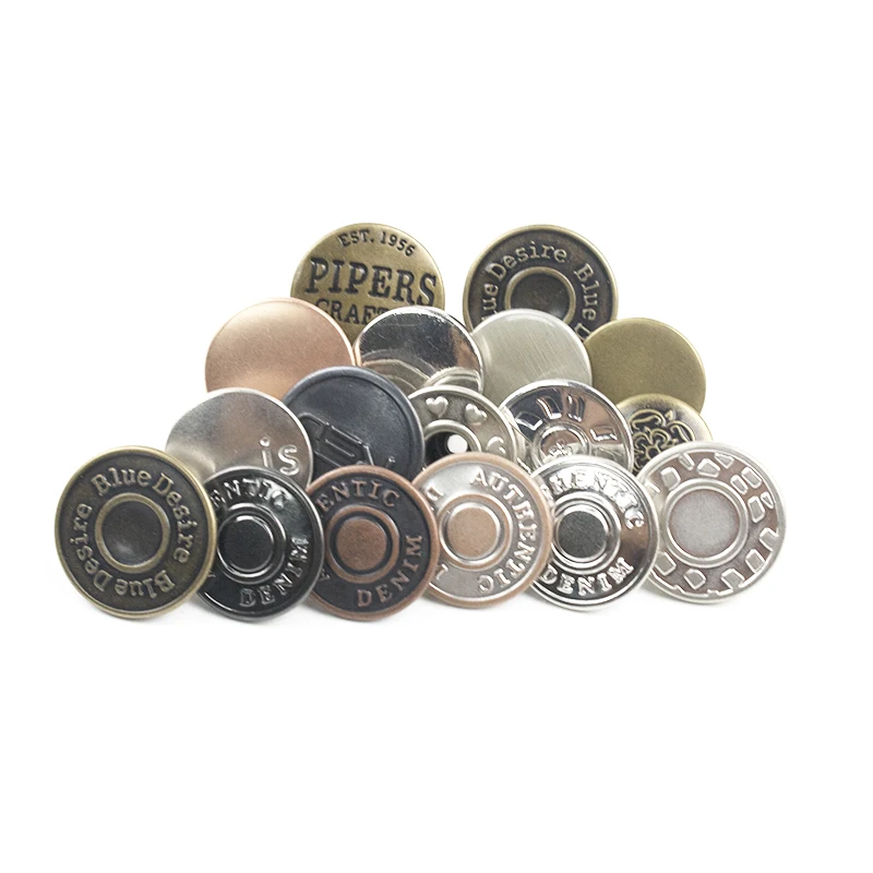 Good Price Factory Direct Supply High Quality Alloy Brass Tack Jeans Button Custom