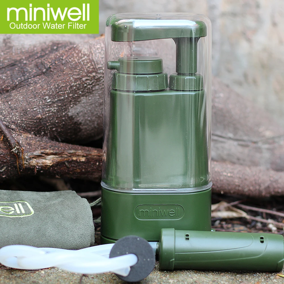 Outdoor water filter camping purifier can be tactical equipment