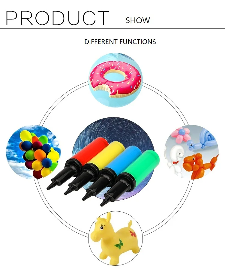 double action balloon hand air pump air inflator for halloween