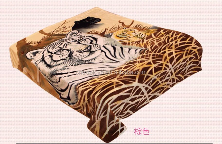 True love/супер мягкий с героями мультфильмов; С изображением животных 100 полиэстер одеяло Raschel дешевые плотная теплая одежда мехом норки тигра одеяла