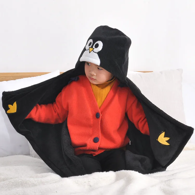 
Super Soft Wrap Swaddle Baby Blanket, Children Nap Hooded Blanket 