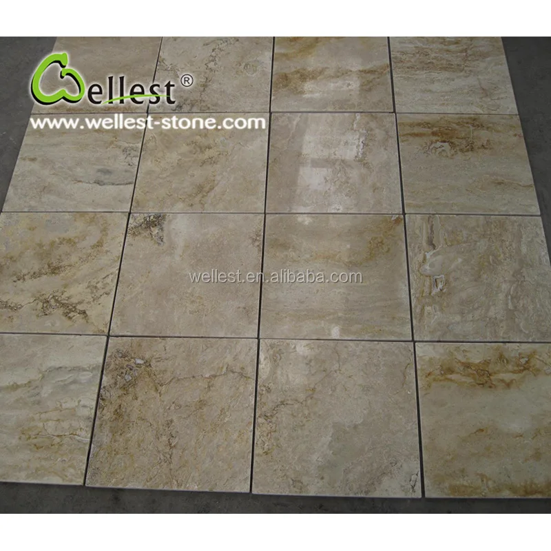 China Beige Honed Finished Travertine Marble Price