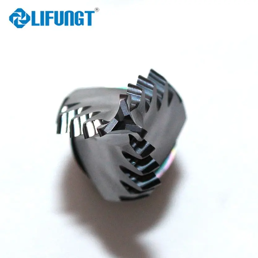 China factory customized tungsten carbide semi-finish fir tree milling cutter for turbine blade root