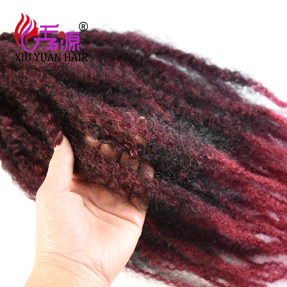 Wholesale 100% synthetic hair products marley afro kinky twist hair angels colored hair crochet braids
