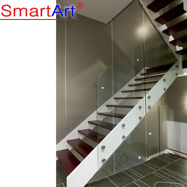 
aluminum stair stringers/wood staircase treads 