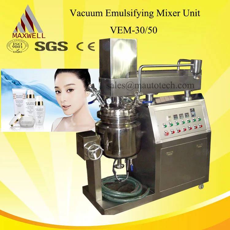 vem30 vacuum emulsion mixer for ointment