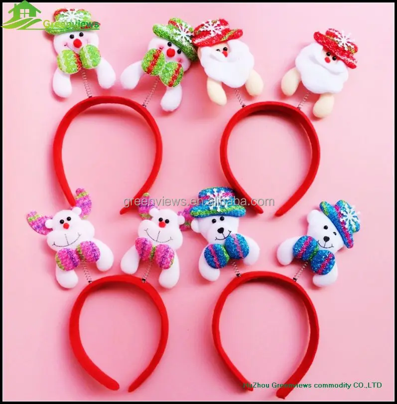 
Colorful Christmas Hair bands Fashion Festival decorative girls Headbands christmas hair band hoop girl 