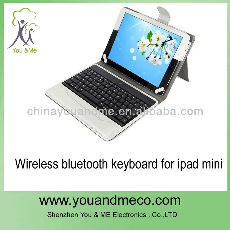 для apple ipad мини стоять кожа случае прикрытие со съемной bluetooth клавиатура