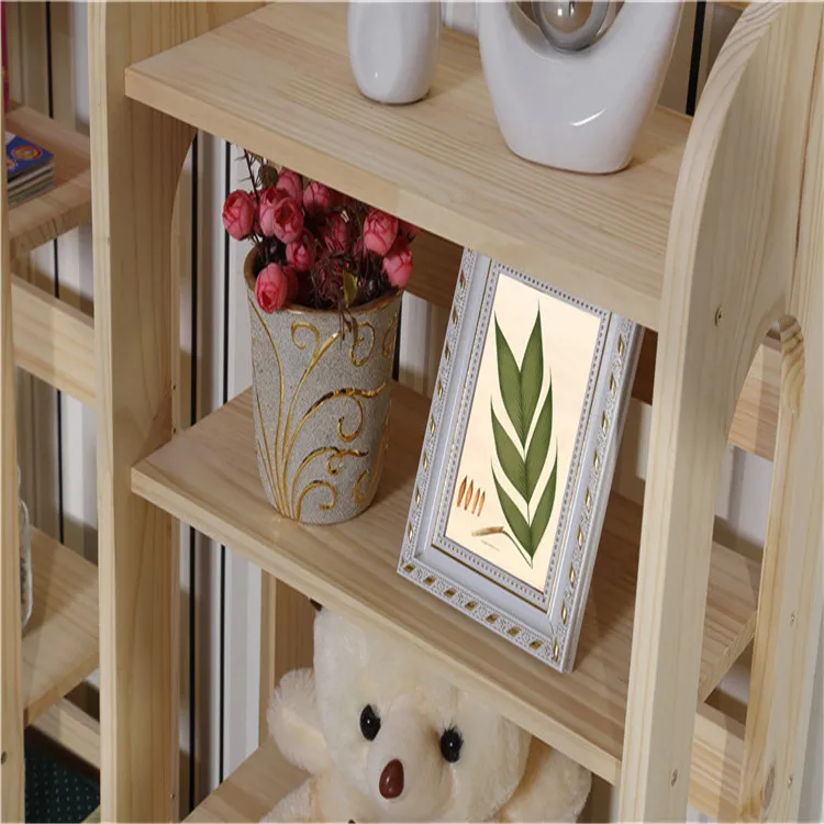 Kids Wall Bookcase Wood Shelf