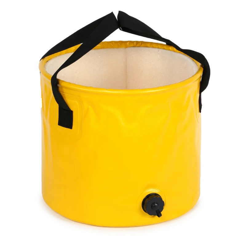 Foldable Folding PVC Water Leak-proof Buckets Collapsible Bucket for Hiking Beach Camping Fishing Boating
