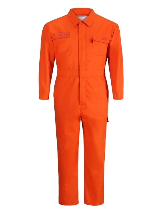 EN11612 FR Workwear NFPA2112 100% Cotton Overall FR Reflective Durable Protective Coverall