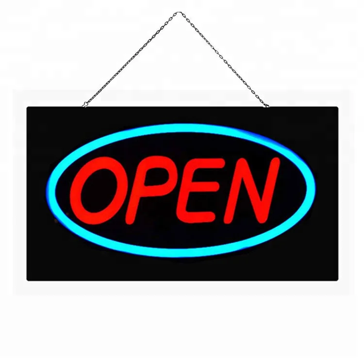 
Flashing Animated Business Motion Light Sign LED Open Neon Resin Sign 