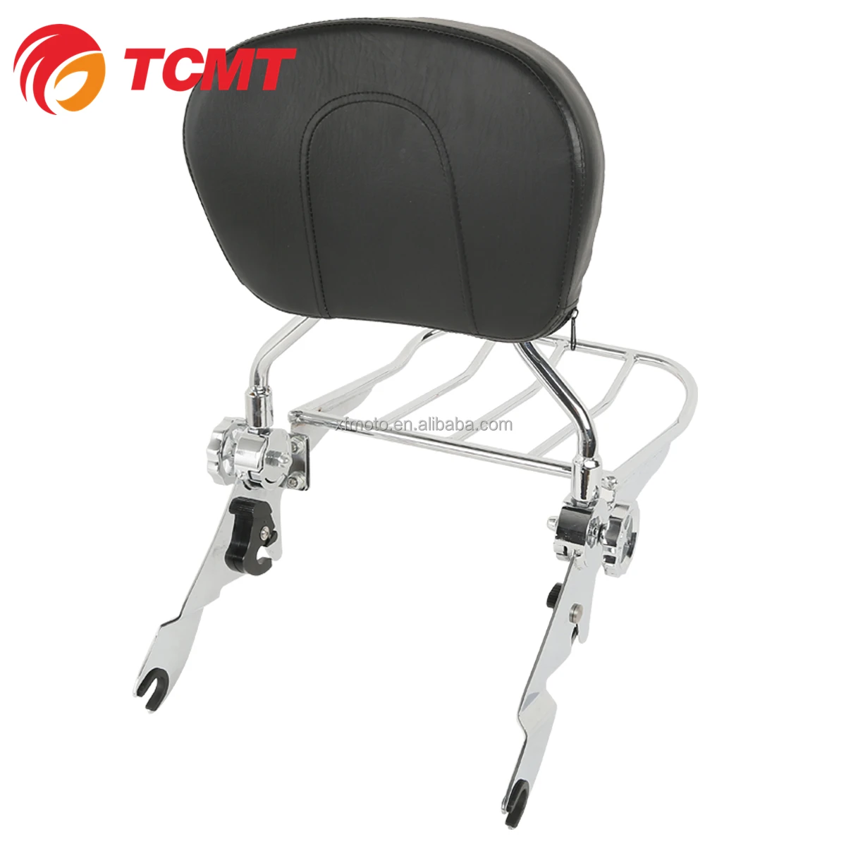 TCMT  Chrome Detachable Backrest Sissy Bar Luggage Rack Fit For Harley Road King 2009-2023 XF2906236-E