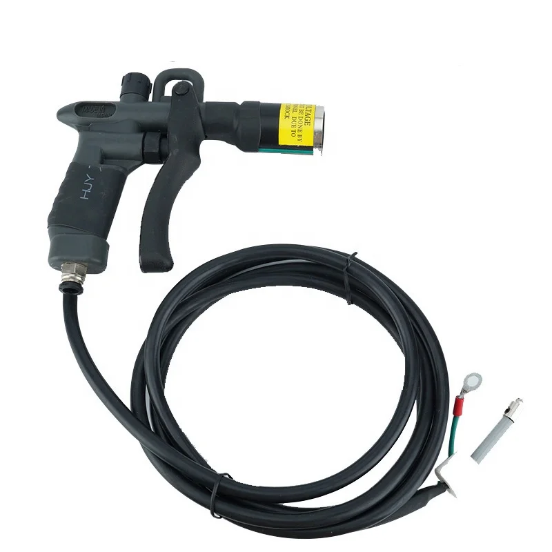 Fast industrial ionization air gun with anti-static gun high pressure air spray gun large diameter adjustable air volume