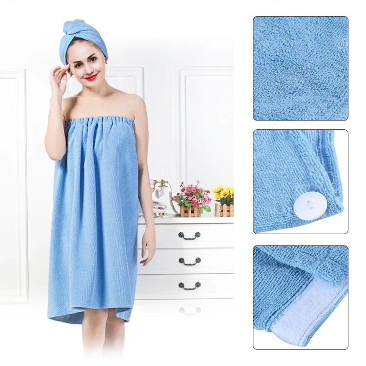 Amazon hot sale high absorbent quick drying microfiber spa shower bath towel wrap around skirt hotel bath towel wholesale