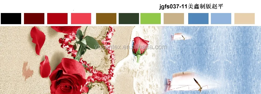 
Bed sets designs polyester brushed fabric with 3D disperse printing from ZHEJIANG CHANGXING city 