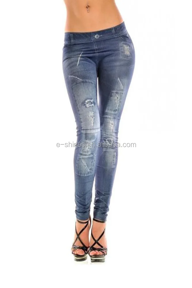 
Tight jeans printed cheap denim leggings 