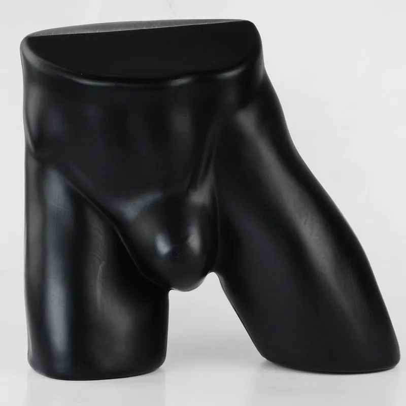 XINJI Sexy Black Man Panties Mannequins Male Underwear Hip Torso Mannequin
