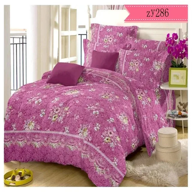 Polyester material woven textile fabric make bedding set and mattress