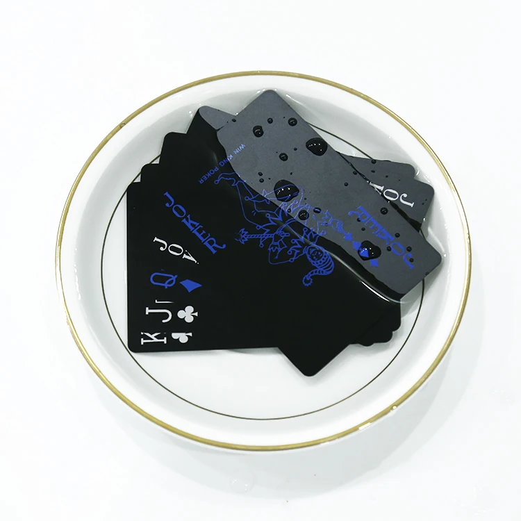 Custom Gaming PVC Poker Waterproof Playing Cards poker cards plastic