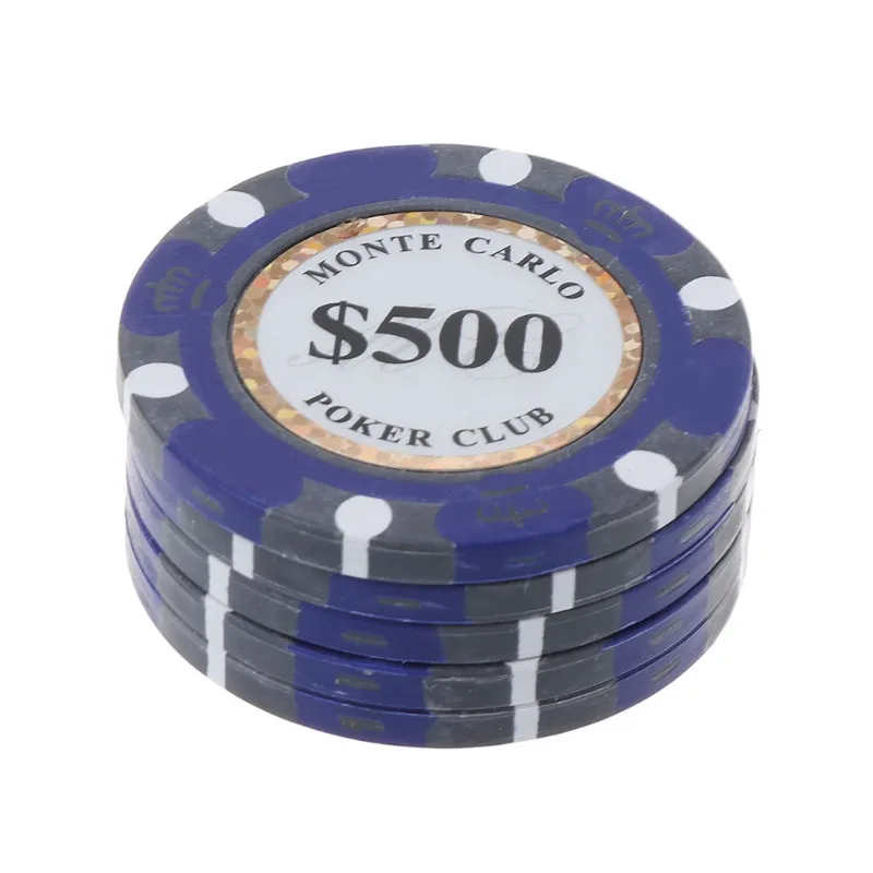 13.5g Casino Cheap Custom Sticker Clay Monte Carlo poker chips