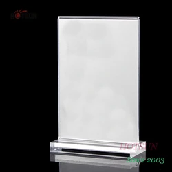 A5 A6 Clear 2 Sided Acrylic Sign Holder for Table Tent or Menu Holder
