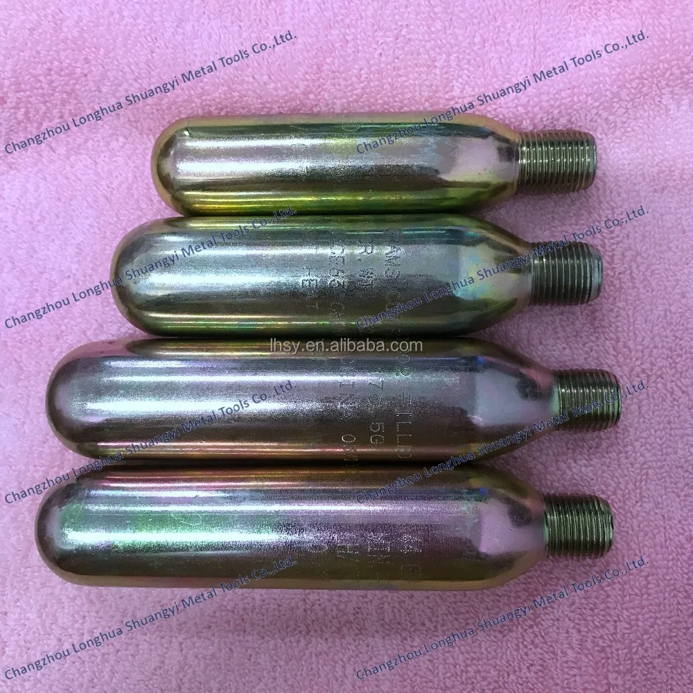 Manufacturer 33g co2 cylinders for inflatable life vest 24g 25g 38g 45g 60g