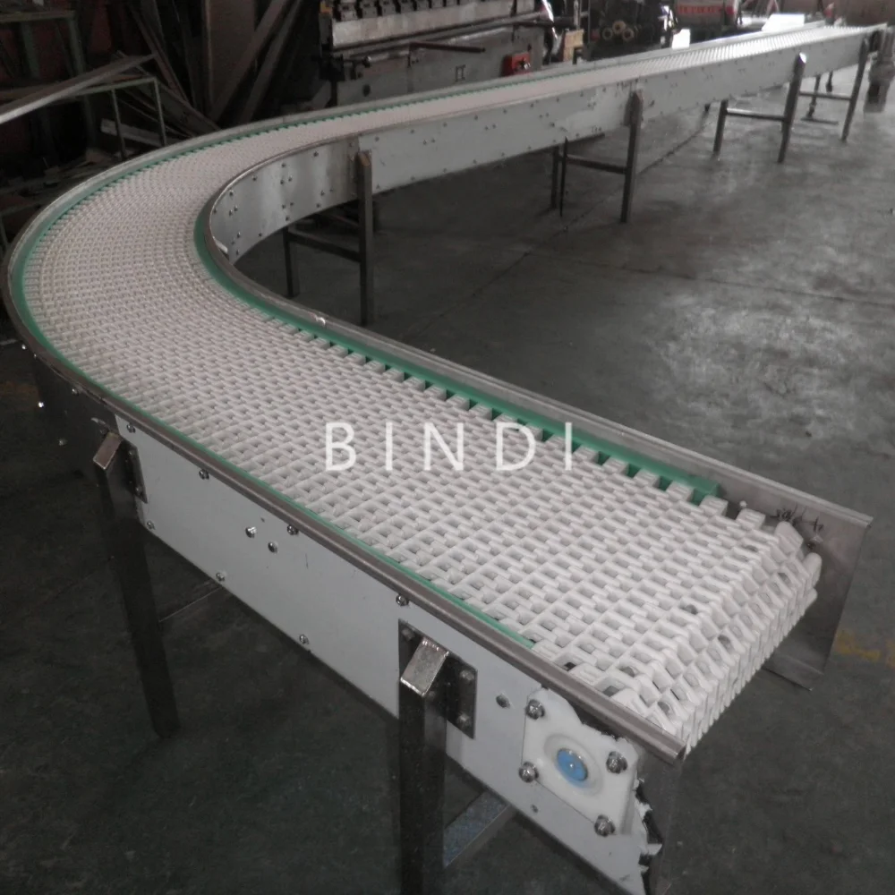 90 degree curve belt conveyor flat belt conveyor