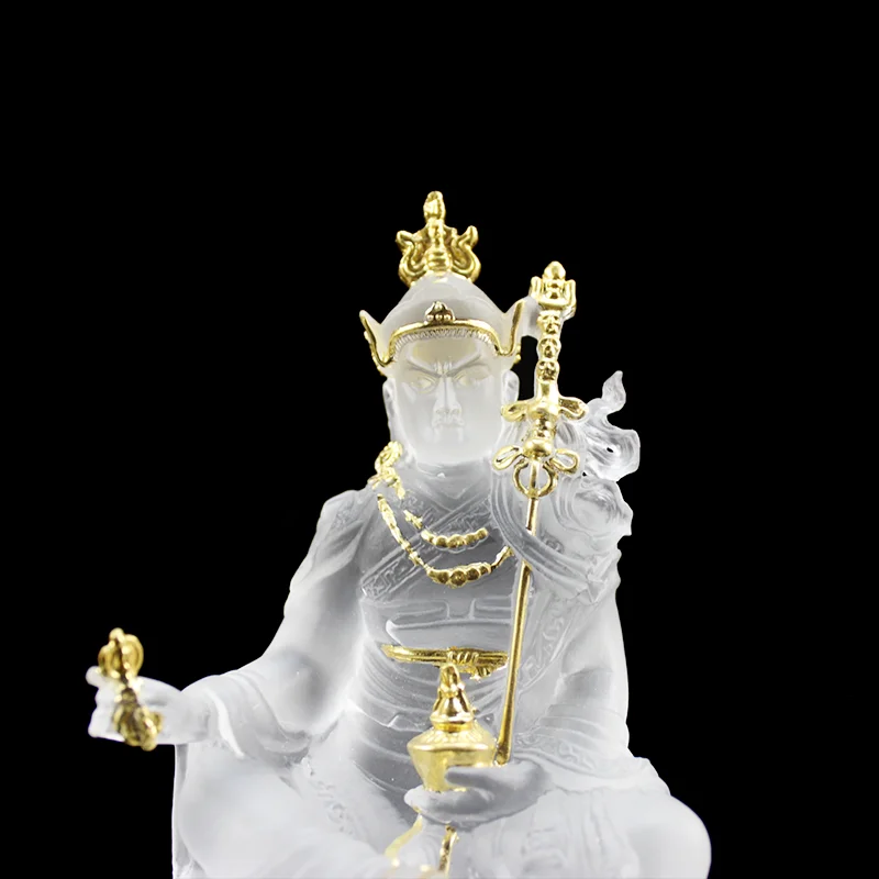 Buddha Statue Customizable Religious 2019 Figurine Crystal Large Glass Resin China Buddhism & Collectible Folk Art Sculpture