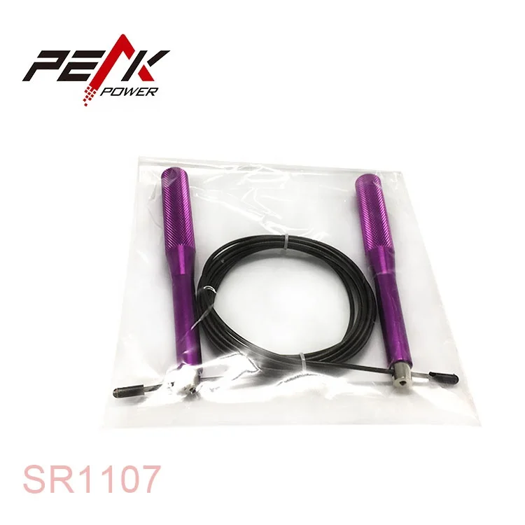 Hot Sale fitness adjustable Speed Skipping Cross Rope With Aluminum Handle & Bearing