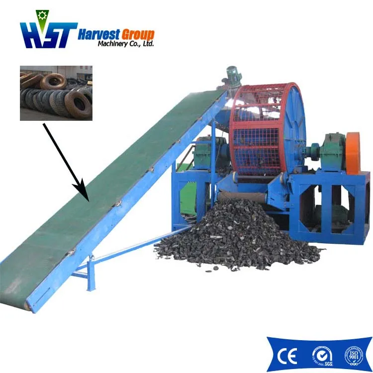 Waste car tire shredder/used tire shredder for sale