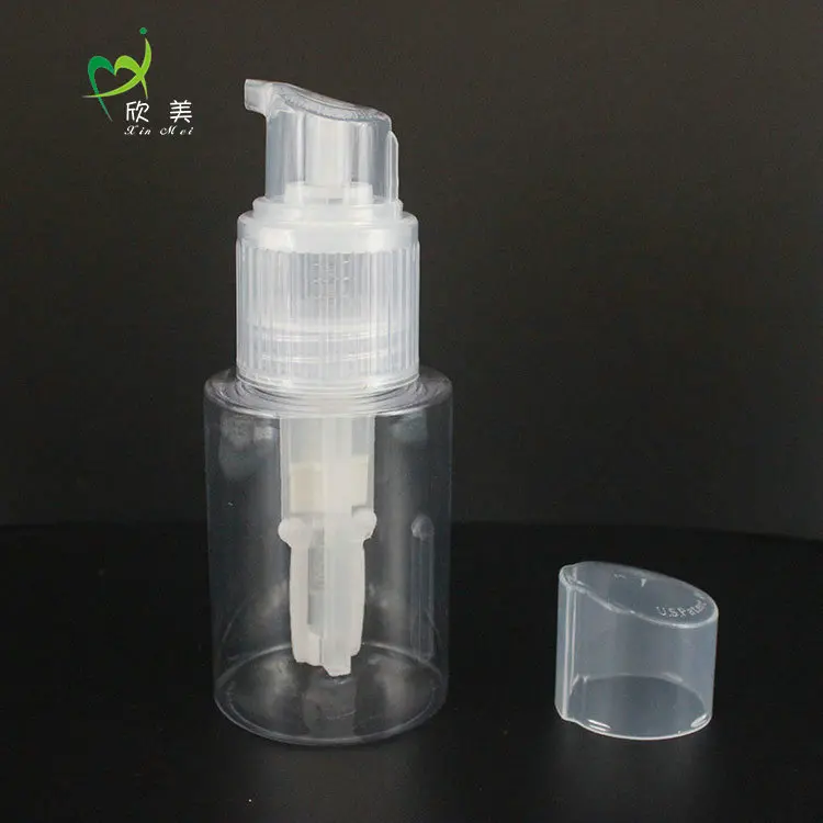 Refillable Portable cosmetic container 60ml/80ml/120ml dry shampoo powder spray bottle for baby talc powder