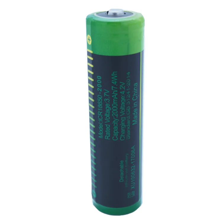 New Rechargeable Li-Ion Cell Detachable Lithium Ion 7.4Wh 3.7V 2000 Mah 18650 Battery With Factory Price Li-Ion Battery