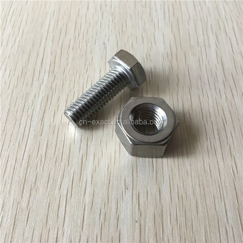 Black Surface Treatment Hex Bolts And Nuts 8.8 Grade