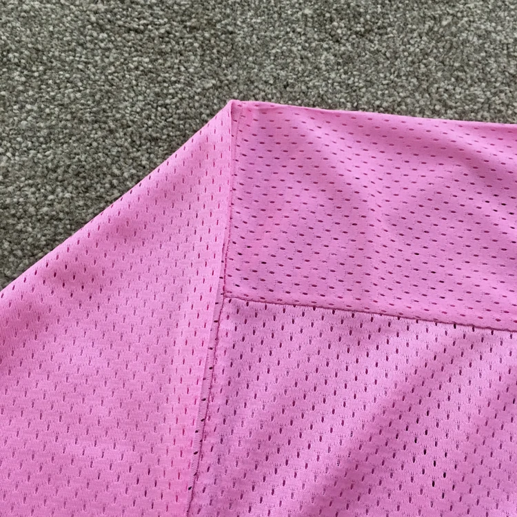 Pink polyester fabric custom blank practice ice hockey jersey