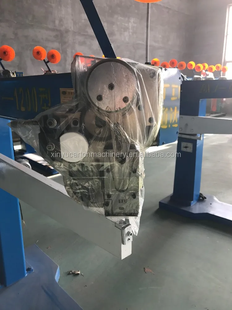 Carton box making machine stitching machine stapler corrugated cardboard stapling machine