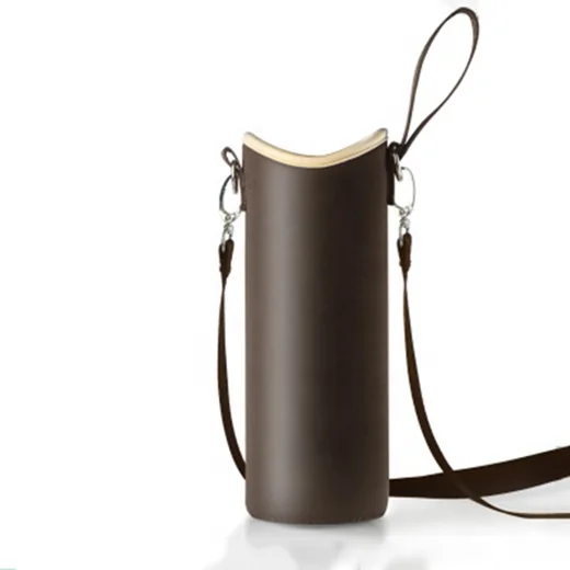 Customized Logo Water Bottle Sleeve,Neoprene Water Bottle Holder With Shoulder Strap