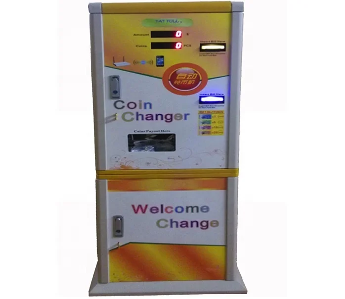 GSM High quality double hopper coin changer/High speed coin and bill out bill acceptor/Advanced coin changer machine