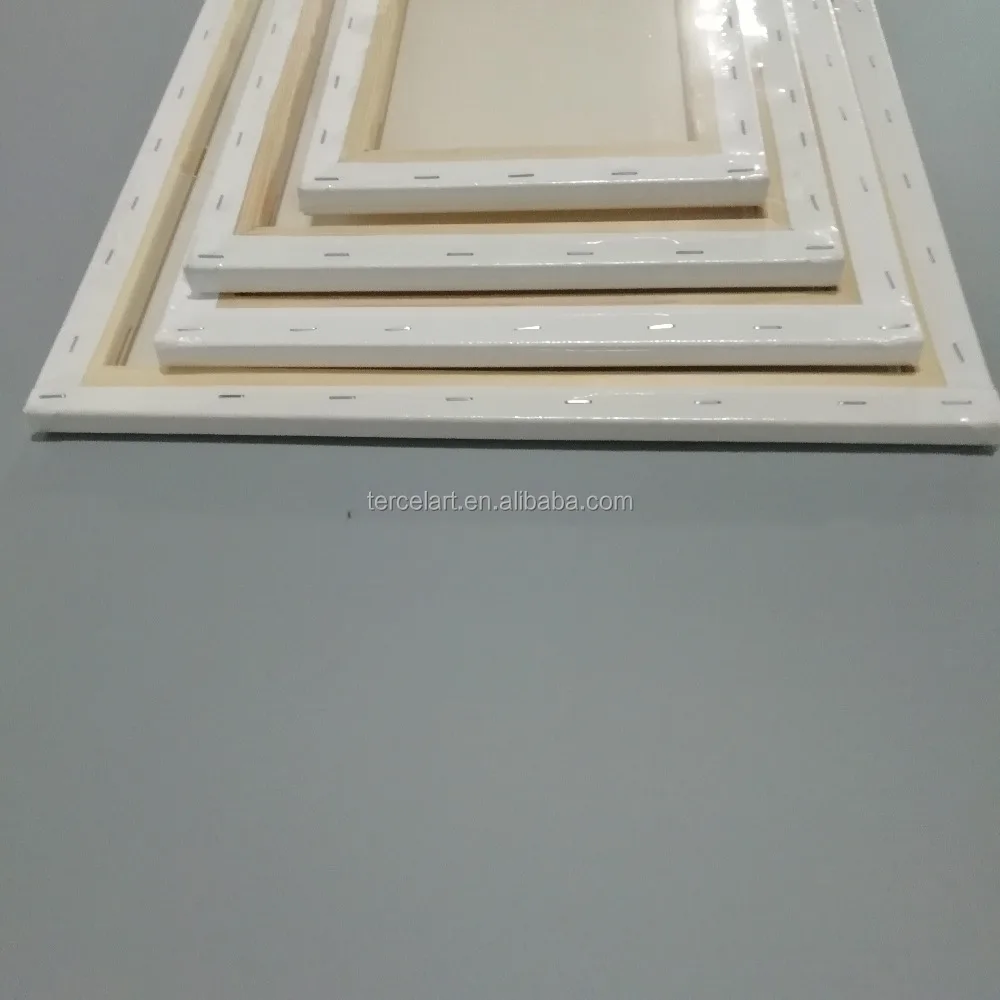 
pure cotton students used blank unbleached Stretched canvas, painting canvas for Studio ;Artist using canvas 
