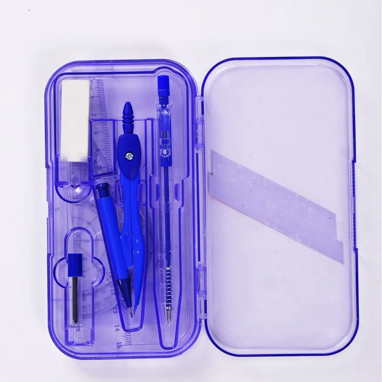 Оптовая продажа b2c 8 шт. студенческий компас математическая школьная Геометрическая коробка