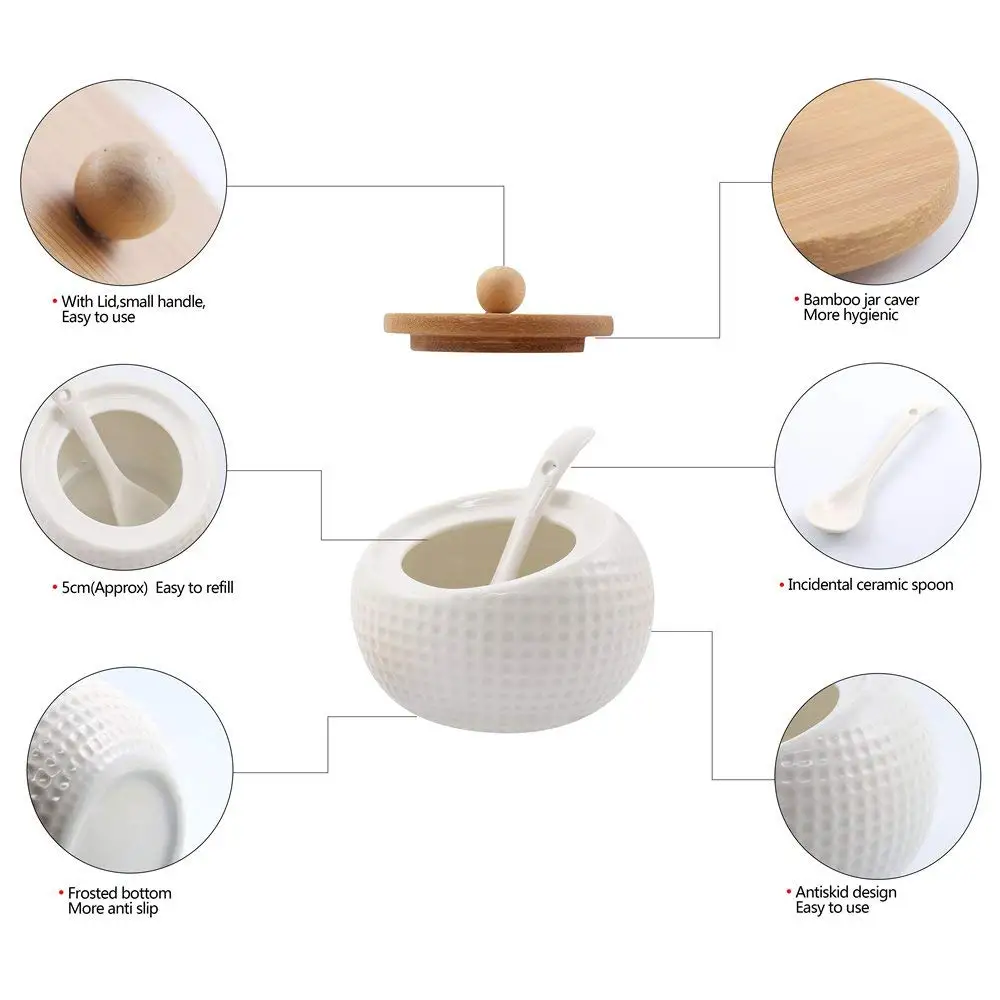 cupping holder seals ceramic jar  glass jar with airtight bamboo wooden lid